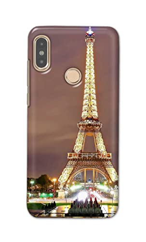Image of PRINTFIDAA Lovers Famous Place Eiffel Tower in Paris Printed Designer Hard Case for Redmi Note 5 Pro Back Cover -(e) RPM1009