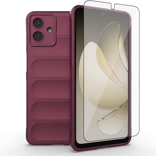 ASUS wish �g�ѓd�b�P�[�X Samsung Galaxy A07 4G�p �����K���X�X�N���[���v���e�N�^�[�ƃ\�t�gTPU�X�������^�ϏՌ��ی�V���R���Z���J�o�[�A�N�Z�T���[ AO7 A 07 ���� �j�� ���̎q �j�̎q ���C�����b�h