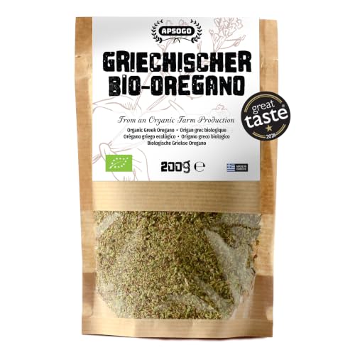 Apsogo Bio Griechischer Berg-Oregano getrocknet, gerebelt, 200g