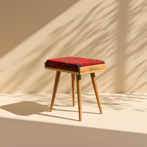 Ultimate Premium Products Walnut Ottoman Stool for Living Room |