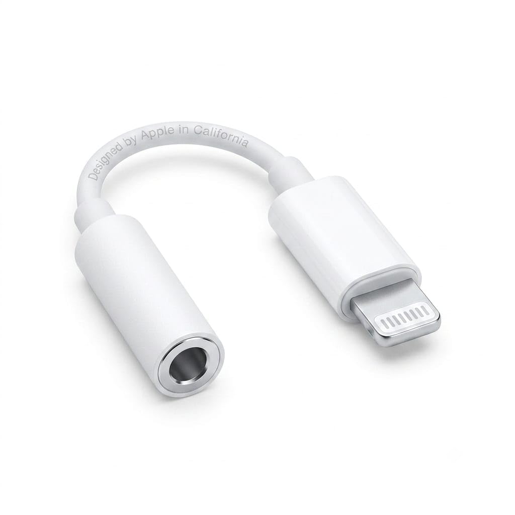 premium lightning to 3.5mm audio adapter | hi-fi dac headphone jack converter | compatible with, earphones, headphones & aux cable | pack of 1