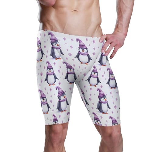 Penguin Animal Cute Men's Swim Jammers Swimsuit M B0402421
