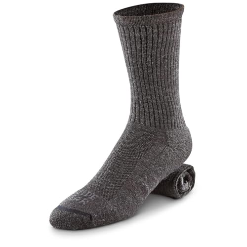 Guide Gear Lifetime Lightweight Socks with NanoGLIDE, Black, LARGE