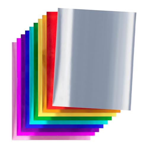 Hygloss Metallic Foil Paper - 40 Sheets 10 Assorted Colors Shiny Papers - 10 x 13 Inches - Ideal Foil Papers for Crafts - Shiny Craft Paper Sheets