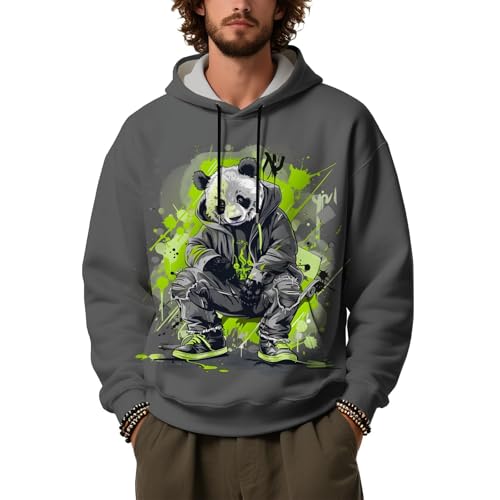 Sudadera de hombre informal con capucha y bolsillo para moto y diario
