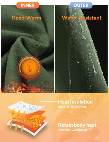 image for baleaf Women's Waterproof Leggings Fleece Lined Thermal Warm Winter Yo