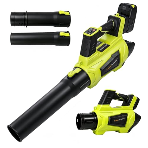 Torqurion Cordless Leaf Blower Compatible with Ryobi 18V ONE+Battery, 500CFM/150MPH Electric Leaf...