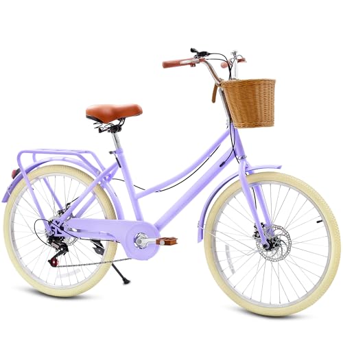 DEYGIA Kids Bike, Retro Cruiser Bike for Girls, 24 Inch...