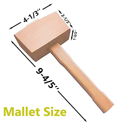 image for NIUTRIP Ice Mallet and 2Pcs Lewis Bags Set for Ice Crushing-Wooden Ham