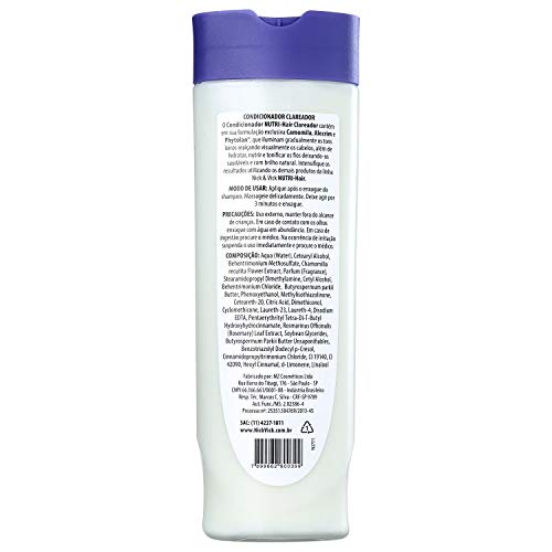 Nutri Condicionador Clareador, Nick & Vick, Bege, 300ml