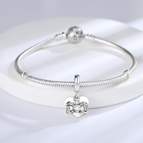 Birthstone Charms 925 Sterling Silver Charms Fit Pandora Charms Bracelet Fit Wife Mother's Day Christmas Birthday Gift3