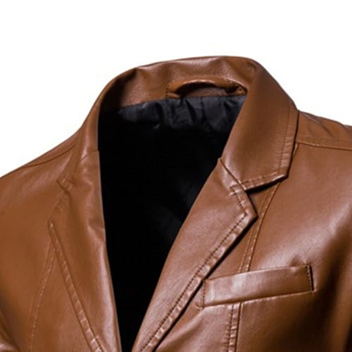 Chaqueta cuero sintético para hombre tamaño X-Large miniatura 3