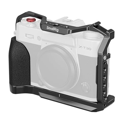 SMALLRIG Jaula para FUJIFILM X-T30/II/III con Empuñadura de Silicona, Placa QR para Arca, Enchufe QD y Ranuras para Correa - 5662 | Ya disponible en tu tienda friki favorita! En mundofriki.es!