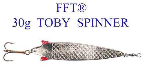 FFT 30g TOBIE TOBY SPINNER LURE MACKEREL BASS COD PIKE SEA FISHING