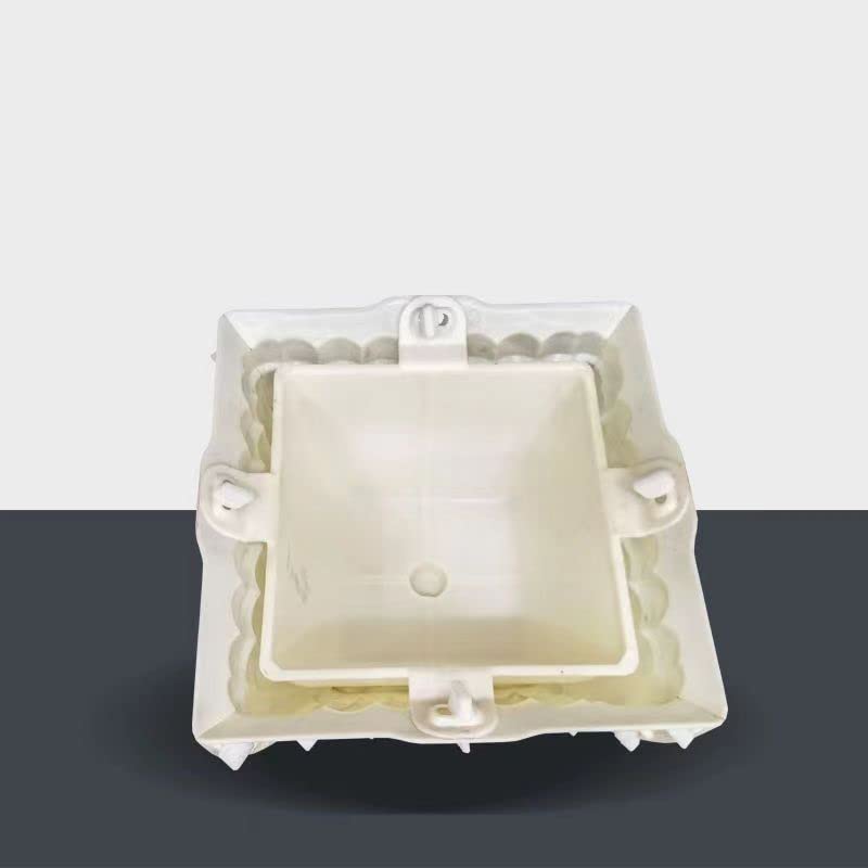 Nuovo stampo per vaso di fiori in cemento modello onda quadrato piccolo modello bonsai fatto in casa stampo in plastica creativa in stile europeo