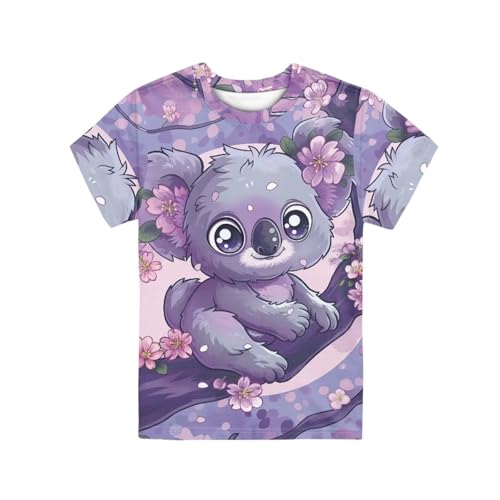 Image of JEOCODY Boys Girls Graphic Tees Funny 3D Printed Short Sleeve T-Shirts 3-16T
