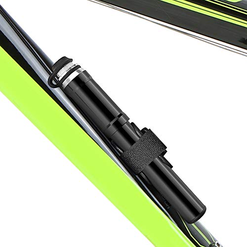 Bomba de bicicleta, Romacci Minibomba de 120 PSI com suporte de montagem se encaixa nas válvulas Pre