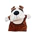 Marioneta 25 cm Mano animal títere peluche juguetes lobo erizo hedgehog crocodile vaca mano títeres fingir historia educativa muñeca juguete para niños niño ( Color : Pug dog , Height : About 25CM )