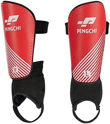 Soccer Shin Guards, Peng CHI Football Body Shield Leg Guards, Protective Padded Arm Knee Sleeve Compression Leg for 2-14 Boys Girls Youth