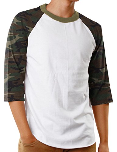 Hat and Beyond Mens Baseball Jersey Button Down T Shirts Hipster Plain Hip Hop 1UPA02