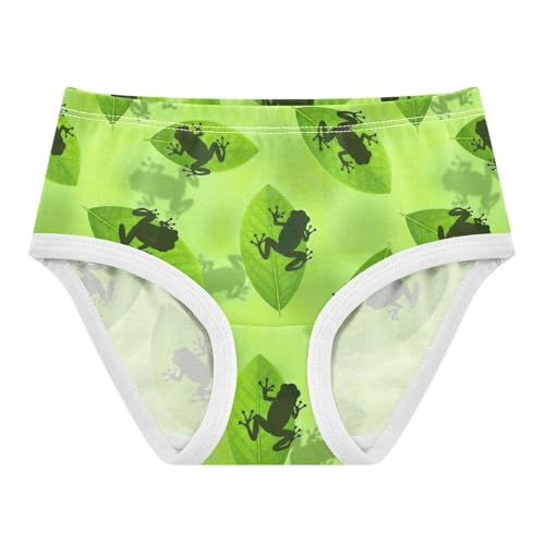 Joisal Colorful Toddler Underwear Floral 2t Cotton Panties Little Girl Frog Green Leaf Cartoon Underpants Briefs
