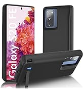 SlaBao Galaxy S20 FE 5G Battery Case 5000mAh, Kickstand & Dual Device Charging & Priority Chargin...