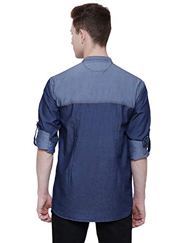 Image of Kuons Avenue Men's Short Denim Kurta | Kurta Shirt for Men