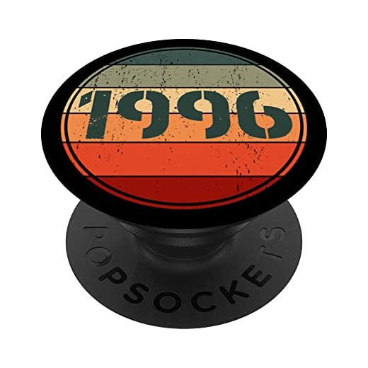 Vintage 1996 cumpleaños Pop Socket divertido 1996 cumpleaños 1996 PopSockets PopGrip Intercambiable
