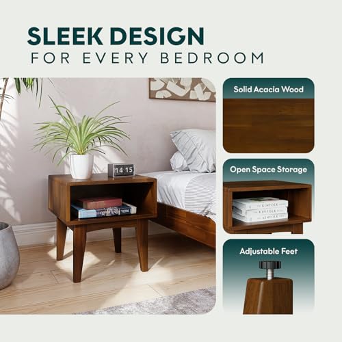 Image of Catherine Nightstand Without Drawer - Dark Chocolate