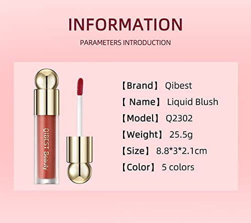 3Pcs Soft Cream Blush Makeup,Liquid Blush For Cheeks, Weightless, Long-Wearing, Smudge Proof, Natural-Looking, Dewy Finish, Skin Tint Blush Makeup(#3,#4,#5) #TOP7