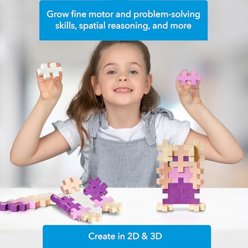 Image of PLUS PLUS Big 15 Piece Bloom Mix - Large Building Blocks for Toddlers