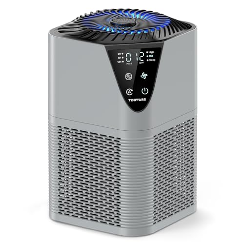 Image of Air Purifiers for Home Large Room up to 1750 Sq Ft, H13 True HEPA Filter Air Purifiers for Bedroom, 25dB Quiet with Fragrance Diffuser for Home, Bedroom,Office (Gray)