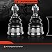 A-Premium 2 x Front Lower Ball Joint, Compatible with Jeep Liberty 2002 2003 2004, Sport Utility, L4 2.4L & V6 3.7L Only