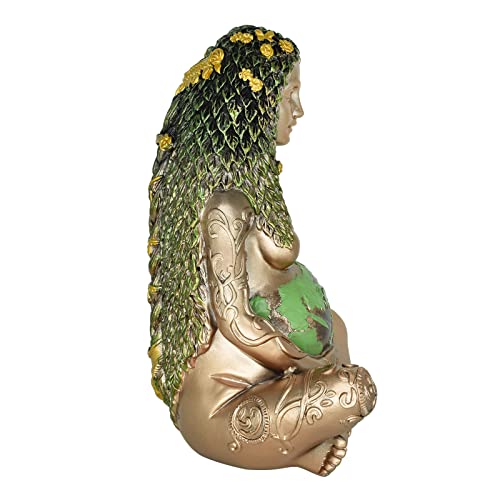 Estatua Gaia Madre Tierra en Resina Pintada miniatura 5