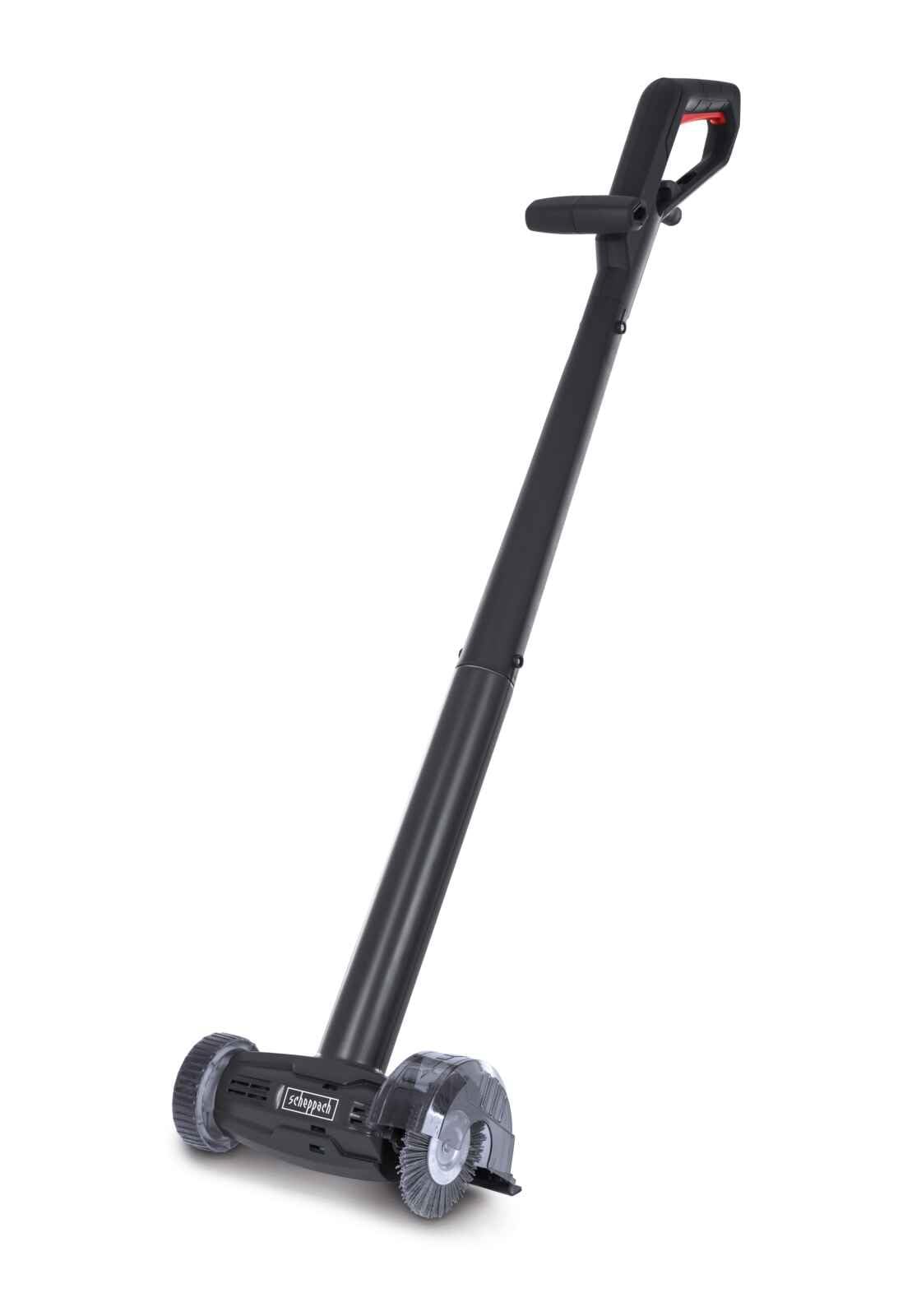 Scheppach Elektro-Unkrautfugenbürste JCL150 Fugenreiniger Unkrautbürste | 150W Leistung | 5mm Bürstenbreite | Bürstendurchmesser 110mm | Bürstendrehzahl 1300 min-1 | inkl. Drahtbürste & Nylonbürste