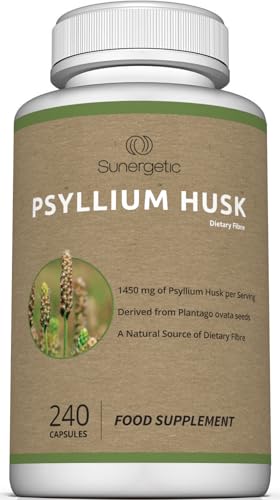 Psyllium Husk Fibre Supplement, 240 Capsules
