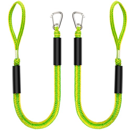 Botepon Bungee Dock Lines - Quick and Easy Dock Rope for Jet Ski PWC Seadoo WaveRunner Pontoon Bass Boat