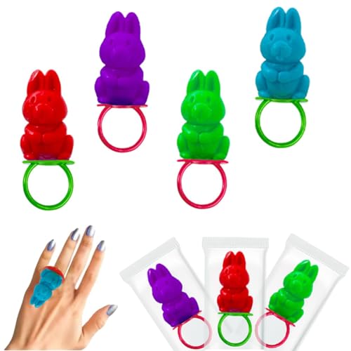 Anillos de dulce duro Fruidles con colores surtidos, pack de 36 miniatura 1
