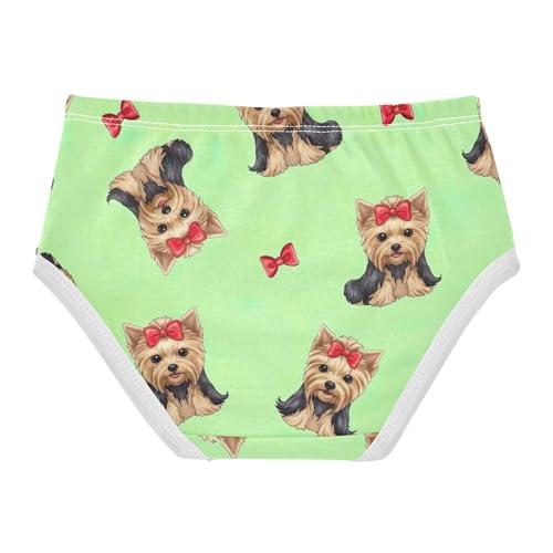 Cute Dogs Puppies Pastel Green Girls Underwear Toddler 2t Cotton Little Girl Panties Cartoon Briefs Kids Undies2