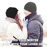 KEYRI 3 Packs Beanie for Men, Winter Beanie Hat Unisex Skull Caps Thermal Stretchy Beanie Cap Headwear Lightweight Workout Beanie Hat for Adults Women Running Cycling Sleeping (Black, Gray, Blue) - Image 6