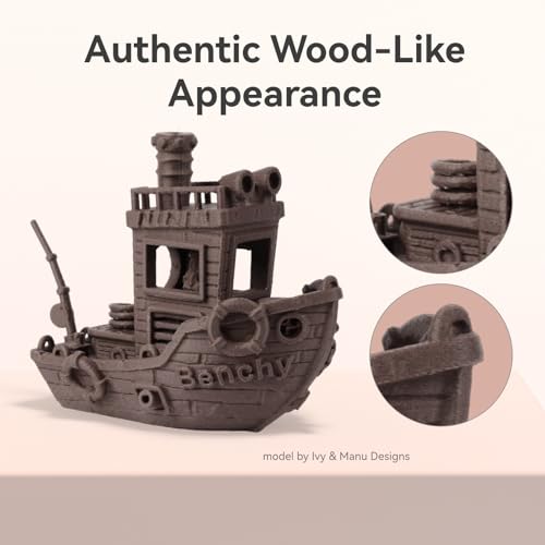 Image of Chitu Systems Conjure Wood PLA Filament Rose, Using Reusable Spool Compatible with Bambu Lab Refill Filament, Dimensional Accuracy 1.75mm+ /-0.02mm, 3D Printing Filament Bundle,2KG Spool (4.4lbs)
