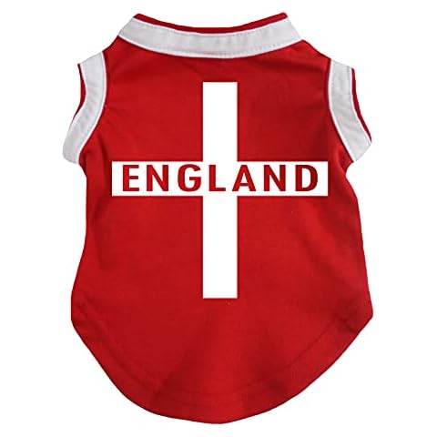Petitebella England Cross Puppy Dog Shirt (Red, Medium) Cover