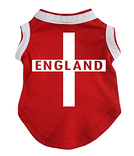 Petitebella England Cross Hunde-Shirt, Größe M, Rot Cover