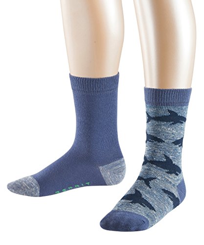 ESPRIT Shark Melange Calzini (Pacco da 2) Bambini