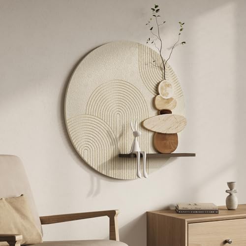 3D Textured Neutral Abstract Wall Art