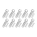 D Rings Picture Hangers for Photo Frames – Heavy-Duty Nickel-Plated Iron Wall Hooks with Stainless Steel Screws, Pack (Silver) – for Easy Install, Secure Hanging(10pcs)