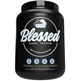 BLESSED Vegan Protein Powder - Plant Based Protein Powder Meal Replacement Protein Shake, 23g of Pea Protein Powder, Dairy Free, Gluten Free, Soy Free, No Sugar Added, 30 Servings (Cookies & Cream)