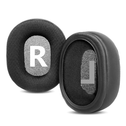 HAIZEEN Almohadillas compatibles con KVIDIO WH201A Auriculares Bluetooth Almohadillas de Repuesto (Tela Transpirable/Espuma