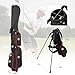 Golf Bag Lightweight Carry Bag, Dual Strap Golf Stand Bag with 6 Pockets, Lightweight Small Golf Bag for a Few Clubs and Rain Cover Hood