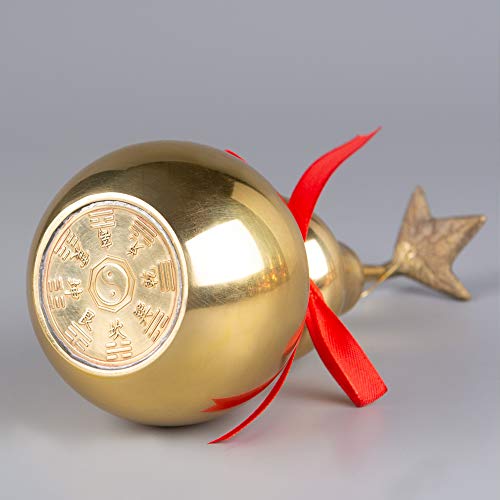 Estatua Brasstar Bagua Calabaza Dorada Feng Shui 2.6 in miniatura 4